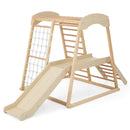 6-in-1 Indoor Jungle Gym Kids Wooden Playground with Monkey Bars by LJGDeals