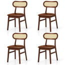 Indoor Mid Century Wood Dining Chairs Set of 2 for Dining Room by LJGDeals