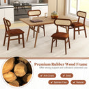 Indoor Mid Century Wood Dining Chairs Set of 2 for Dining Room