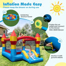 3-in-1 Kids Bouncer with Slide with 480W Blower for Yard by LJGDeals
