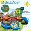 Inflatable Bounce House with Slide & Basketball Hoop by LJGDeals