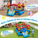 Inflatable Bounce House with Slide & Basketball Hoop by LJGDeals