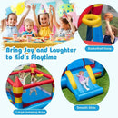 Inflatable Bounce House with Slide & Basketball Hoop by LJGDeals