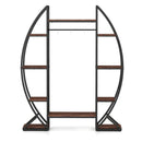 Indoor Plant Stand 63" Tall 10-Tier Corner Metal Plant Shelf Large Flowerpot Holder-Brown