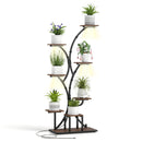 Indoor Plant Stand with Grow Lights 58" Tall 8-Tier Corner Metal Plant Shelf by LJGDeals