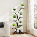 Indoor Plant Stand with Grow Lights 58" Tall 8-Tier Corner Metal Plant Shelf by LJGDeals