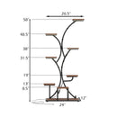 Indoor Plant Stand with Grow Lights 58" Tall 8-Tier Corner Metal Plant Shelf by LJGDeals