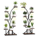 Indoor Plant Stand with Grow Lights 58" Tall 8-Tier Corner Metal Plant Shelf by LJGDeals