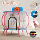 Kids Trampoline Indoor & Outdoor Pumpkin Trampoline-Pink by LJGDeals