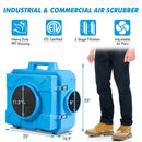 Industrial Commercial Air Scrubber with Efficient Odor Eliminator by LJGDeals