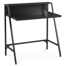 31.5" Industrial Desk with Raised Shelf Metal Frame by LJGDeals