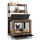 Industrial Dog Kennel Dog Crate Furniture with Storage Shelves by LJGDeals