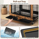 Industrial Dog Kennel Dog Crate Furniture with Storage Shelves by LJGDeals