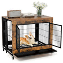 Industrial Dog Kennel with Flip-up Top 3 Lockable Doors and Removable Tray by LJGDeals