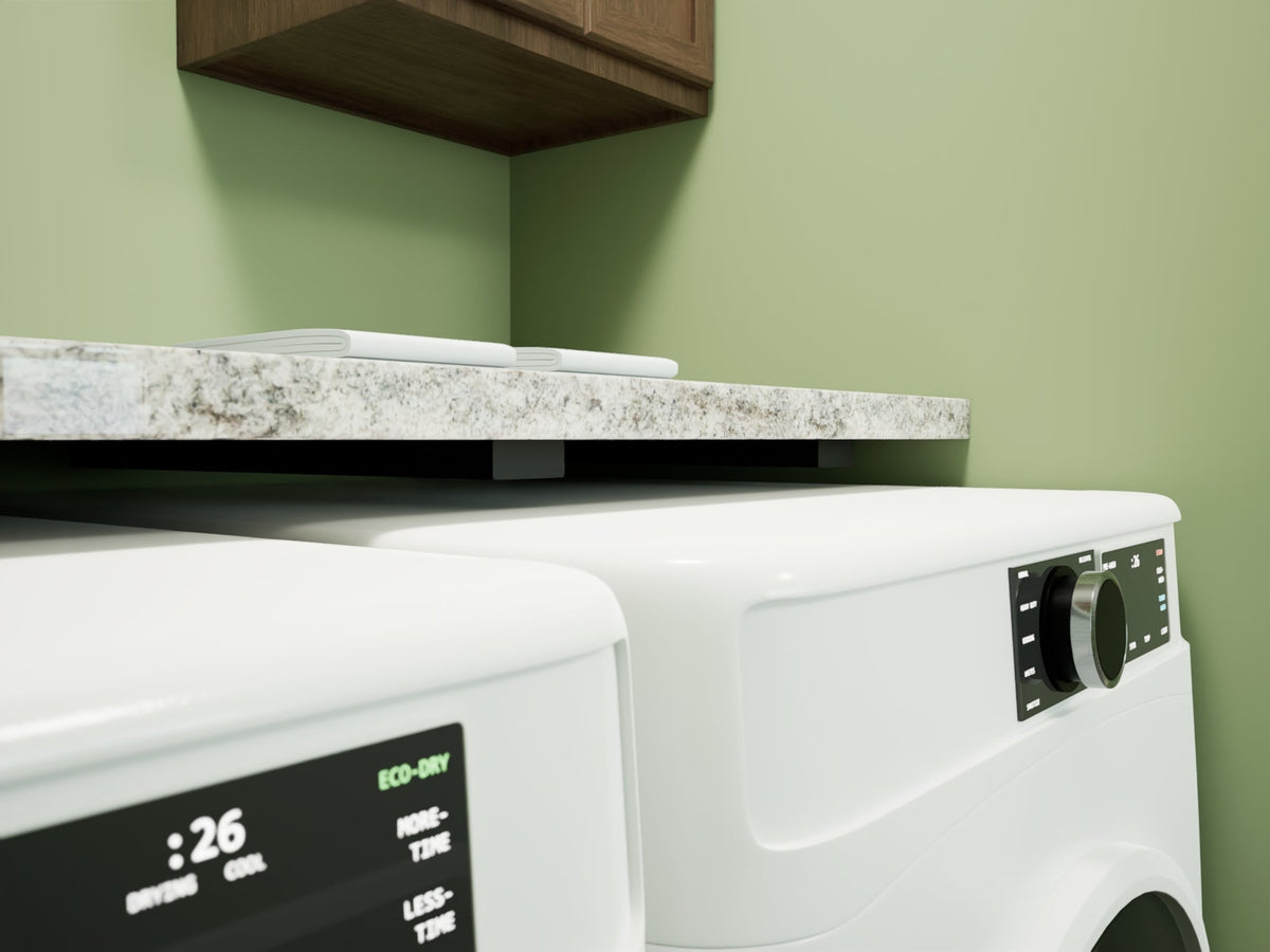 Metal Floating Shelf Brackets 1 Inch Concealed Mounting Hardware, installed in a room