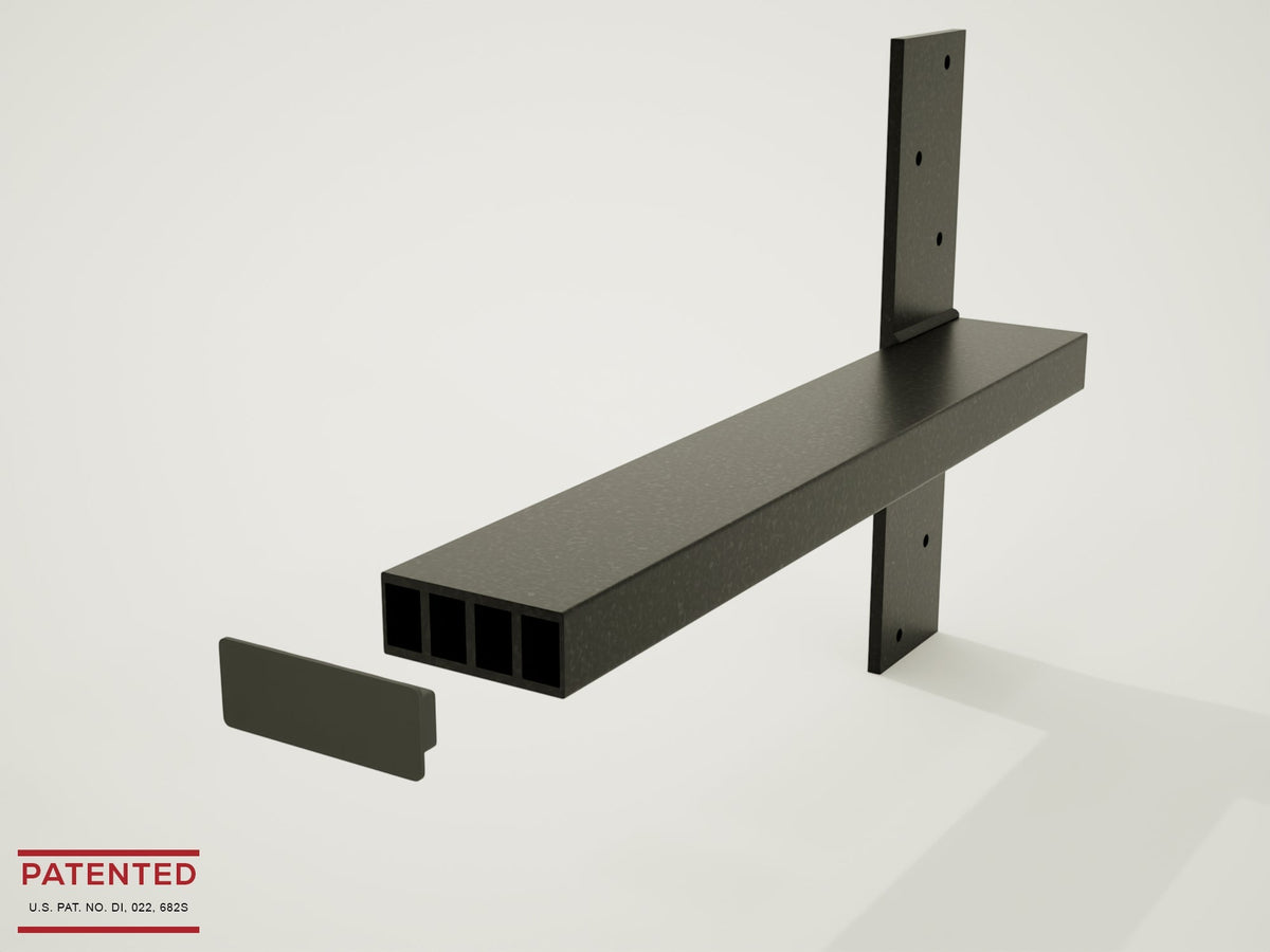 Metal Floating Shelf Brackets 1 Inch Concealed Mounting Hardware, photo 14 of 16
