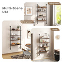 4-Tier Industrial Ladder Bookshelf with Metal Frame-Coffee by LJGDeals