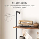 4-Tier Industrial Ladder Bookshelf with Metal Frame-Coffee by LJGDeals