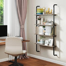 4-Tier Industrial Pipe Shelving with Metal Frame for Living Room Kitchen by LJGDeals
