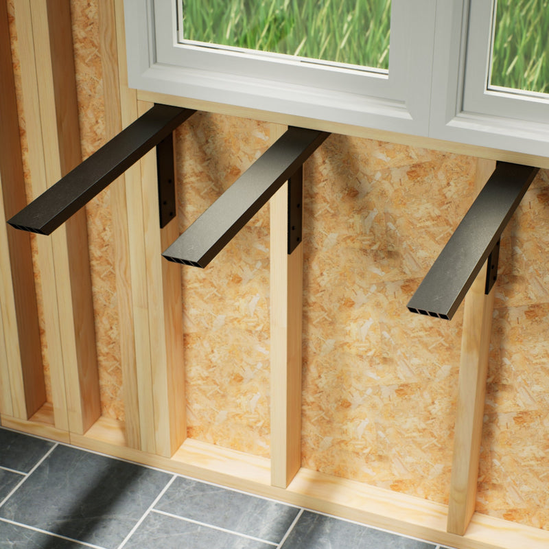 The Original™ Side Wall Free Hanging Shelf Bracket in Industrial, Aluminum or American Made Steel