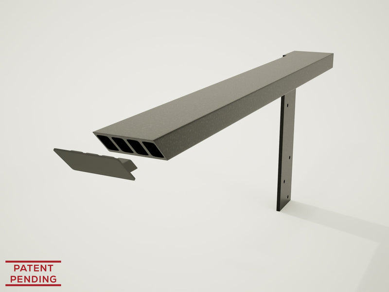 Industrial 1 inch Side Wall Free Hanging Shelf Bracket
