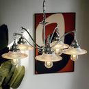 Farmhouse Glass Chandelier