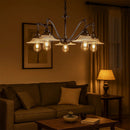 Farmhouse Glass Chandelier