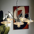 Farmhouse Glass Chandelier