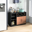 Industrial Sideboard Cabinet with Removable Wine Rack and Glass Holder by LJGDeals