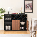 Industrial Sideboard Cabinet with Removable Wine Rack and Glass Holder by LJGDeals