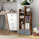 7-Tier Open-Back Bookshelf with Drawer by LJGDeals