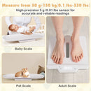 Infant Scale with Detachable Tray for Body Weight and Height Measurement-White by LJGDeals