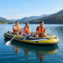 4-Person Inflatable Fishing Boat with Oars and Pump by LJGDeals