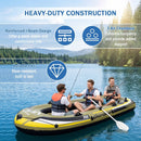 4-Person Inflatable Fishing Boat with Oars and Pump by LJGDeals