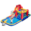 9-in-1 Inflatable Bounce Castle with Water Slide and Splash Pool without Blower by LJGDeals