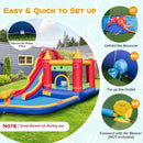 9-in-1 Inflatable Bounce Castle with Water Slide and Splash Pool without Blower by LJGDeals