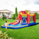 9-in-1 Inflatable Bounce Castle with Water Slide and Splash Pool without Blower by LJGDeals