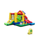 Inflatable Bounce Castle with Double Slides and 735W Blower by LJGDeals
