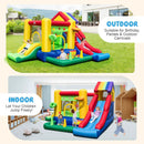 Inflatable Bounce Castle with Double Slides and 735W Blower by LJGDeals