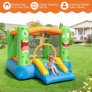 Inflatable Bounce House Monster Themed Bouncy Castle with Large Jumping Area and Slide 550W Blower Included by DirectDeals