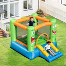 Inflatable Bounce House Monster Themed Bouncy Castle with Large Jumping Area and Slide 550W Blower Included by LJGDeals