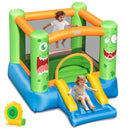Inflatable Bounce House Monster Themed Bouncy Castle with Large Jumping Area and Slide 550W Blower Included by LJGDeals