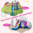 Inflatable Bounce House with Slides and Basketball Hoop (with 735W Blower)