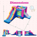 Inflatable Bounce House with Slides and Basketball Hoop (with 735W Blower) by LJGDeals