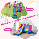 Inflatable Bounce House with Slides and Basketball Hoop (with 750W Blower) by LJGDeals
