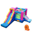 Inflatable Bounce House with Slides and Basketball Hoop (with 750W Blower) by LJGDeals