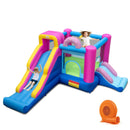 Inflatable Bounce House with Slides and Basketball Hoop (with 750W Blower) by LJGDeals