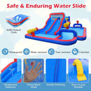 Inflatable Bounce House with 2 Water Slides and 3 Water Cannons With 680W Blower by LJGDeals