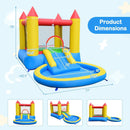 Inflatable Bounce House with Water Slide and 370W Blower by LJGDeals