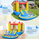 Inflatable Bounce House with Water Slide and 370W Blower by LJGDeals
